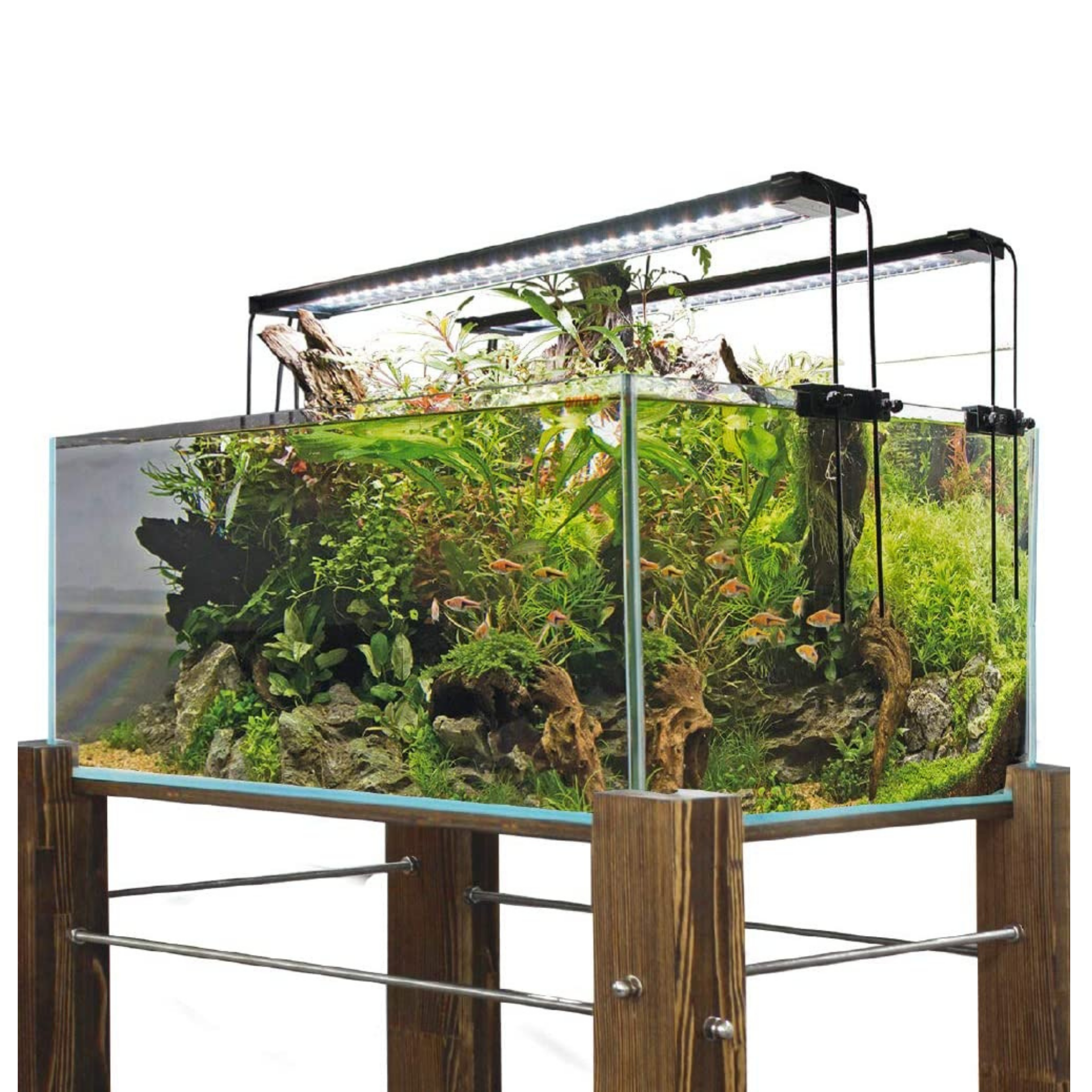 Acquario 110 litri con mobile NATURALISTICO - Vendita acquari Online