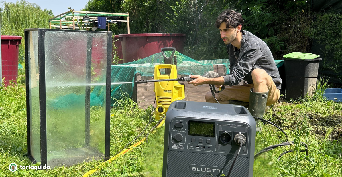 Come far funzionare i filtri dei laghetti senza elettricità: al TartaRescue usiamo la Bluetti Elite 200 V2